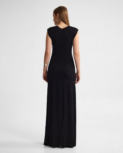 Sydney Knit Dress With Woven Skirt