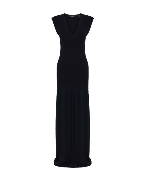 Sydney Knit Dress With Woven Skirt