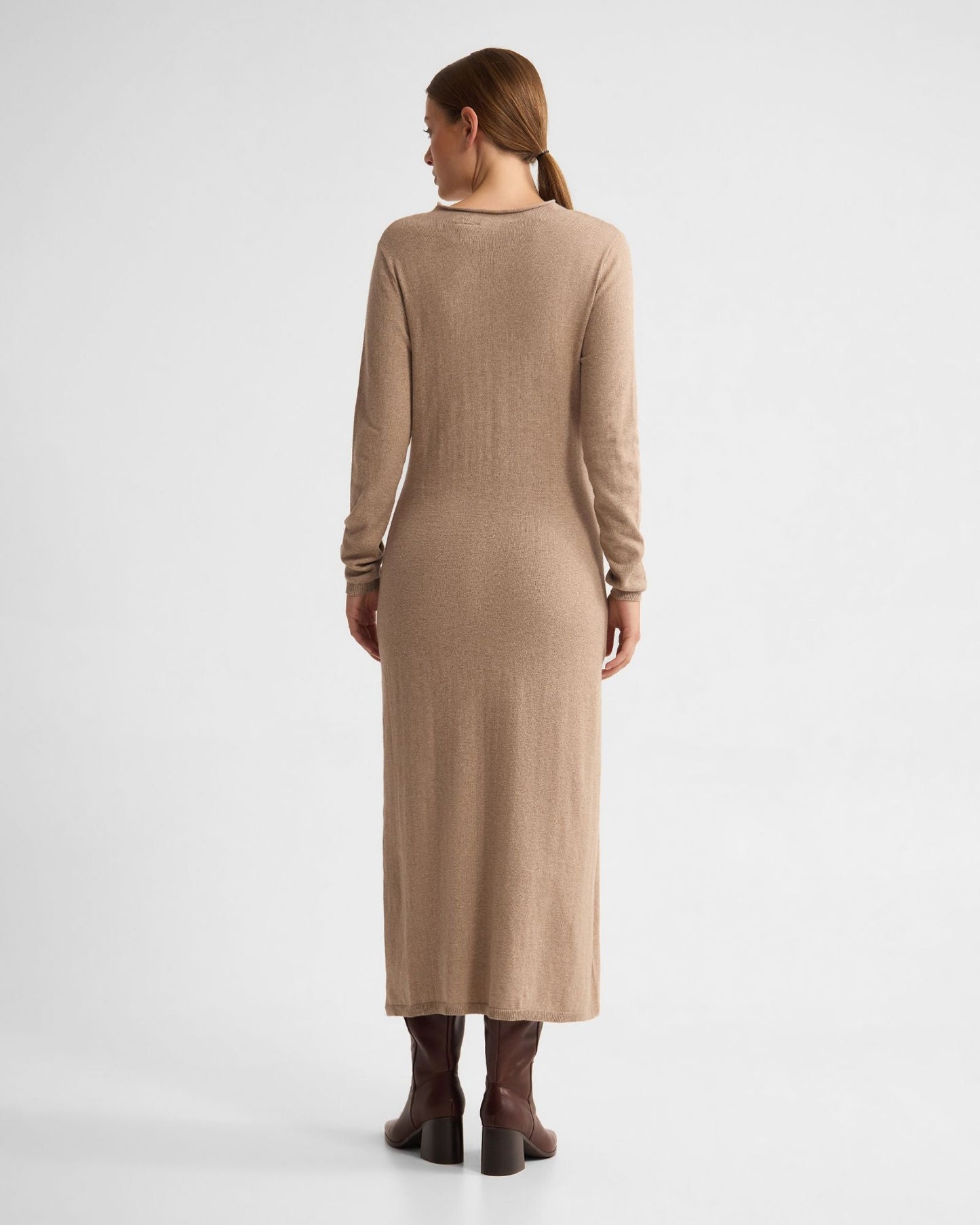 Adelaide Knitted Dress With Brooch
