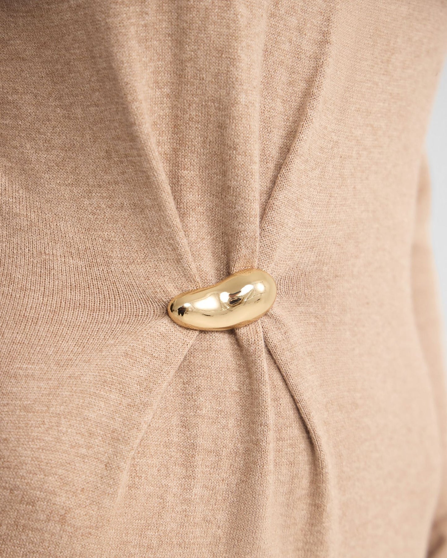 Adelaide Knitted Dress With Brooch