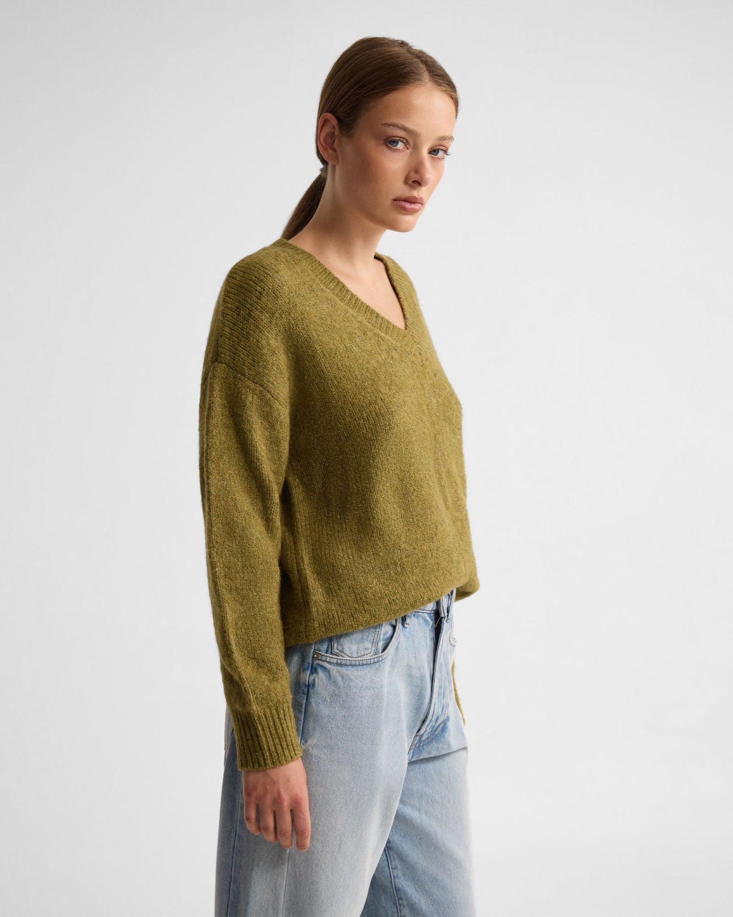 Bridgette Alpaca Blend V-Neck