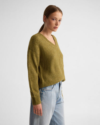 Bridgette Alpaca Blend V-Neck