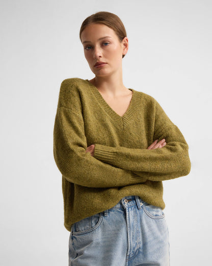 Bridgette Alpaca Blend V-Neck