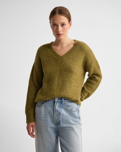 Bridgette Alpaca Blend V-Neck