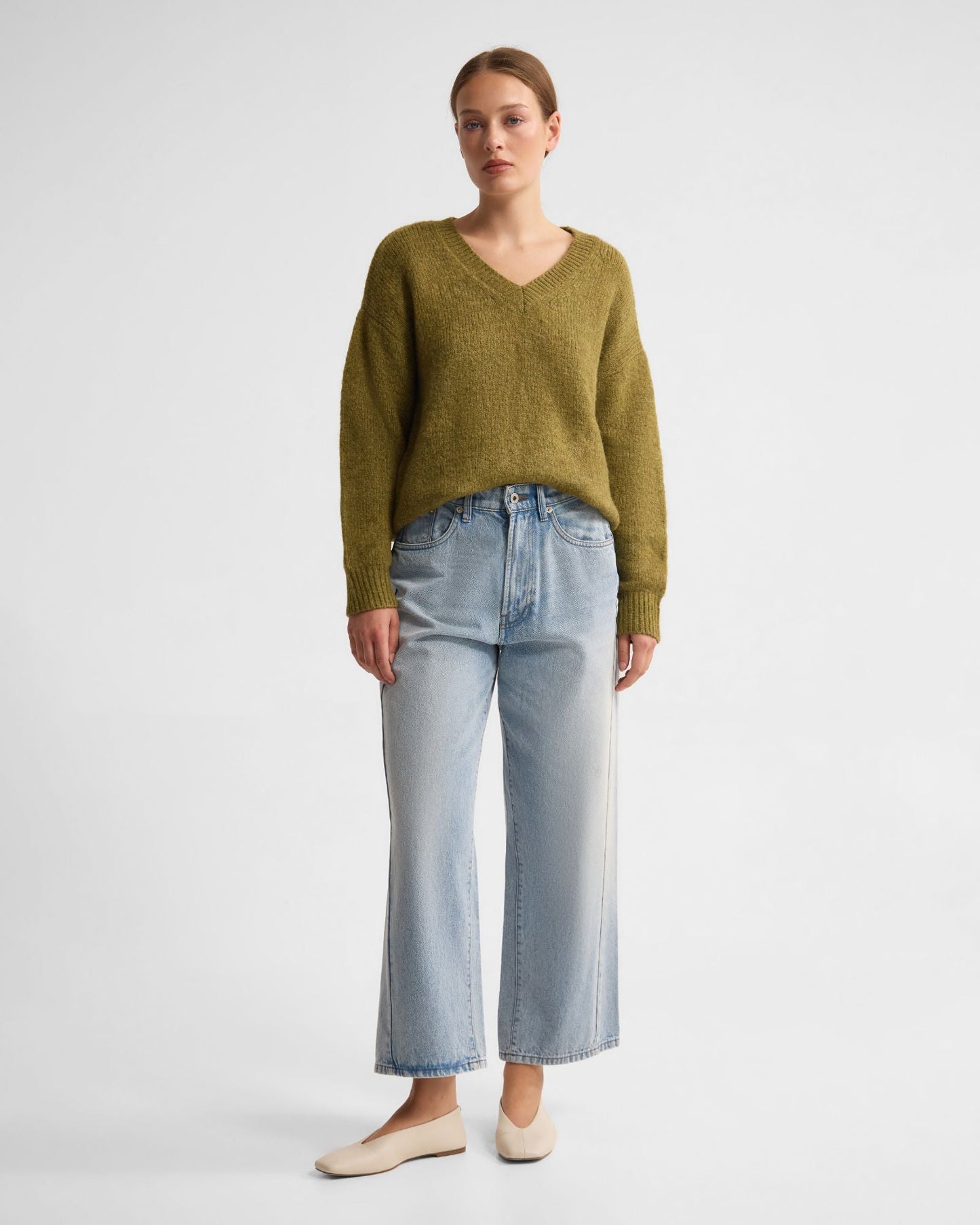 Bridgette Alpaca Blend V-Neck