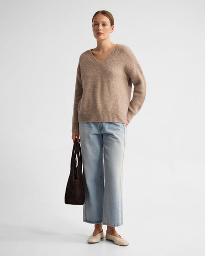 Bridgette Alpaca Blend V-Neck