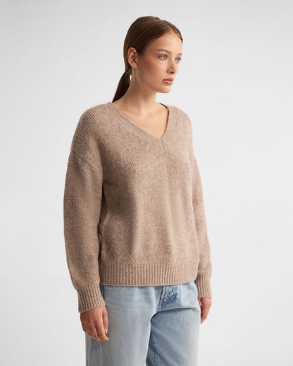 Bridgette Alpaca Blend V-Neck