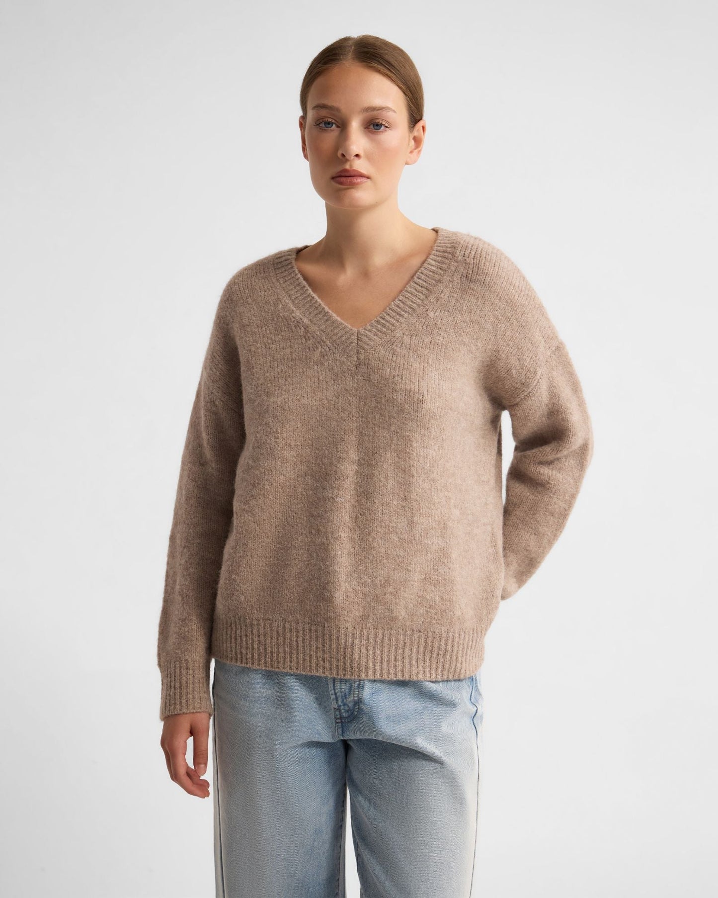 Bridgette Alpaca Blend V-Neck
