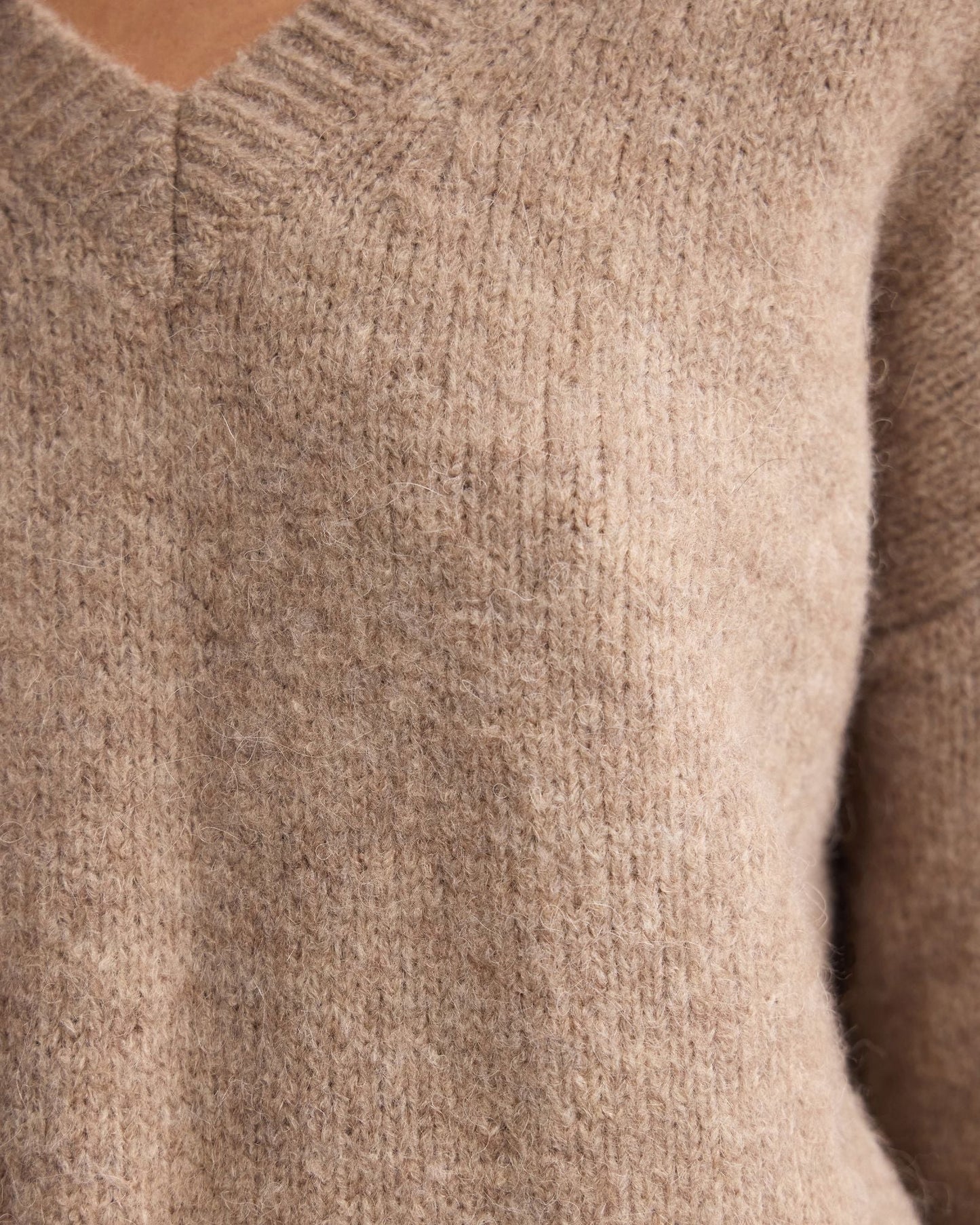 Bridgette Alpaca Blend V-Neck