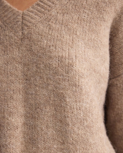 Bridgette Alpaca Blend V-Neck