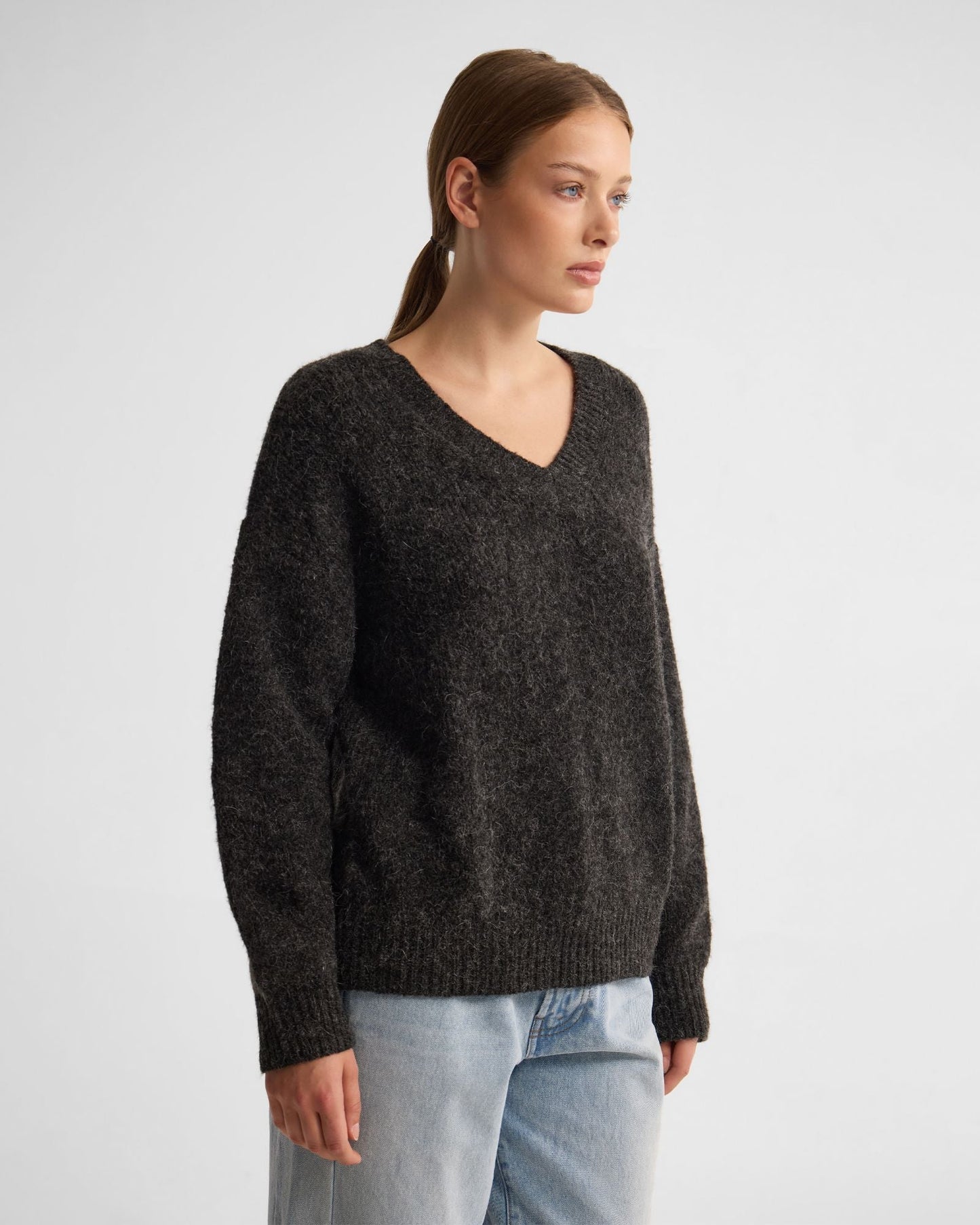 Bridgette Alpaca Blend V-Neck