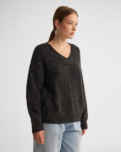 Bridgette Alpaca Blend V-Neck