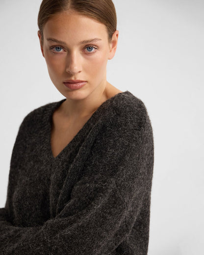 Bridgette Alpaca Blend V-Neck