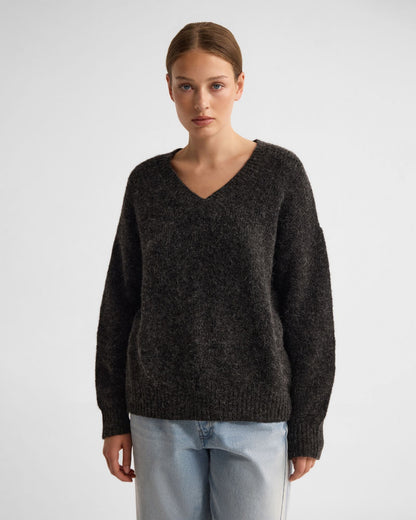 Bridgette Alpaca Blend V-Neck