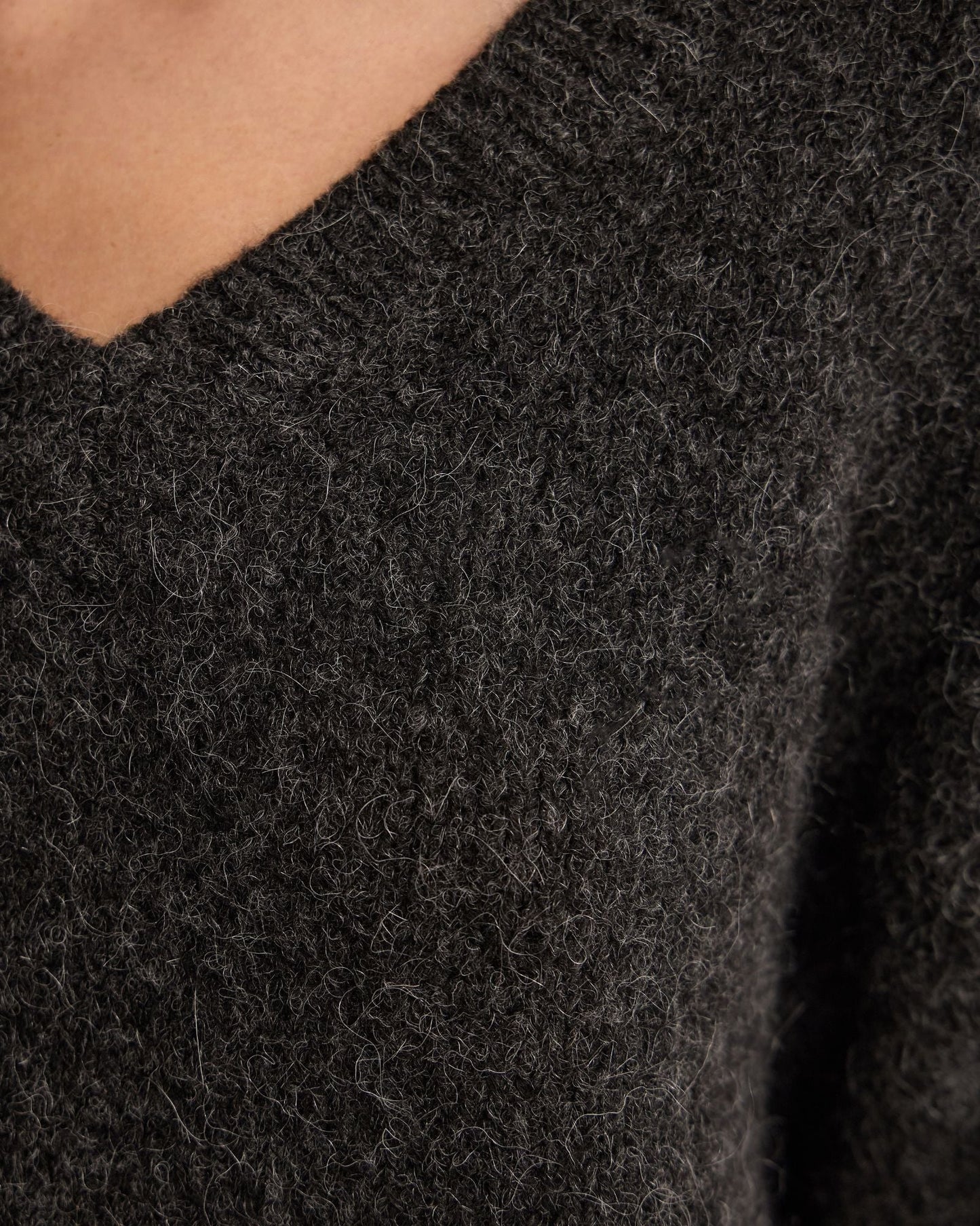 Bridgette Alpaca Blend V-Neck