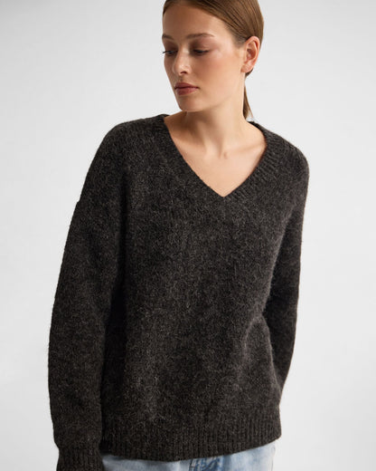 Bridgette Alpaca Blend V-Neck