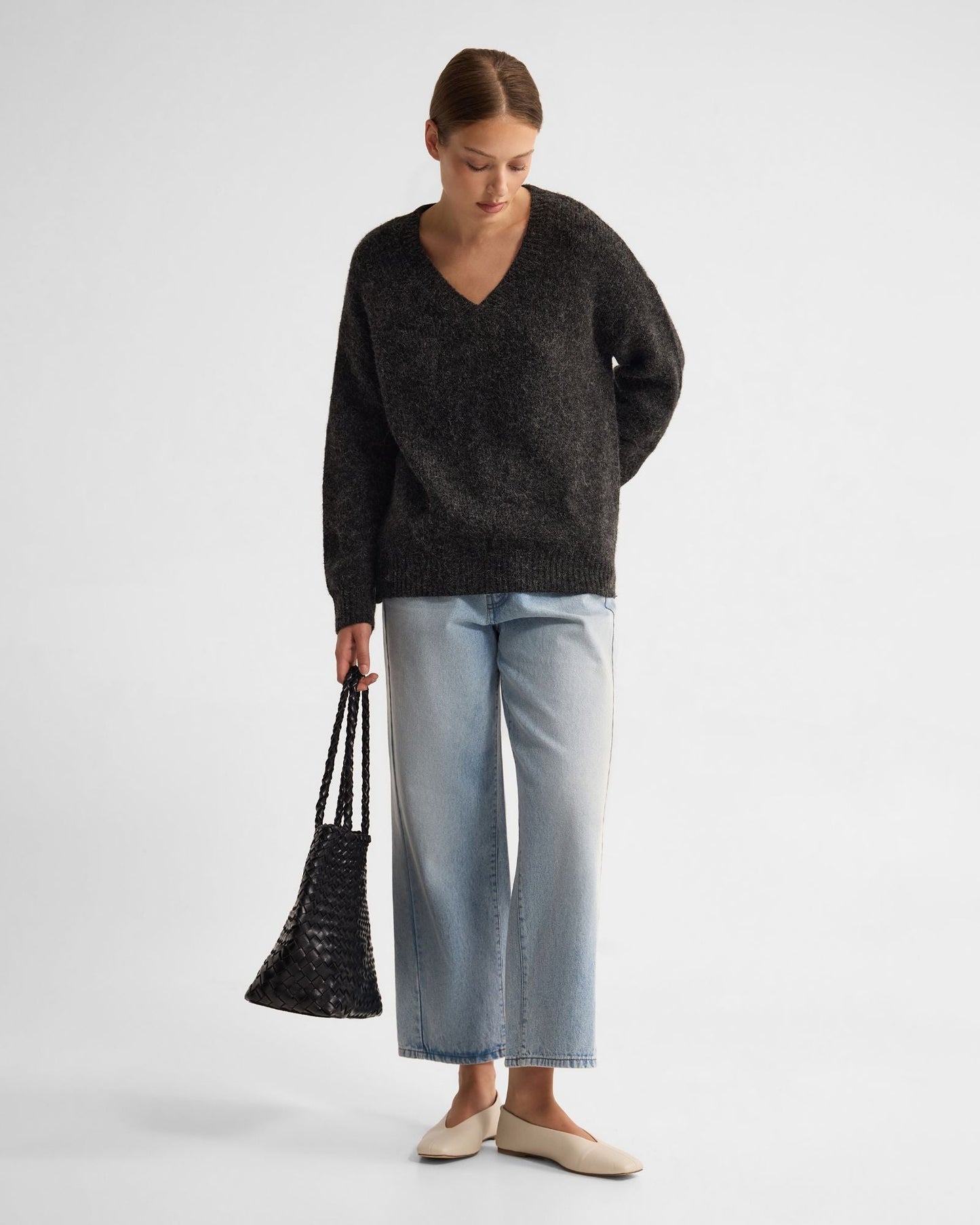 Bridgette Alpaca Blend V-Neck