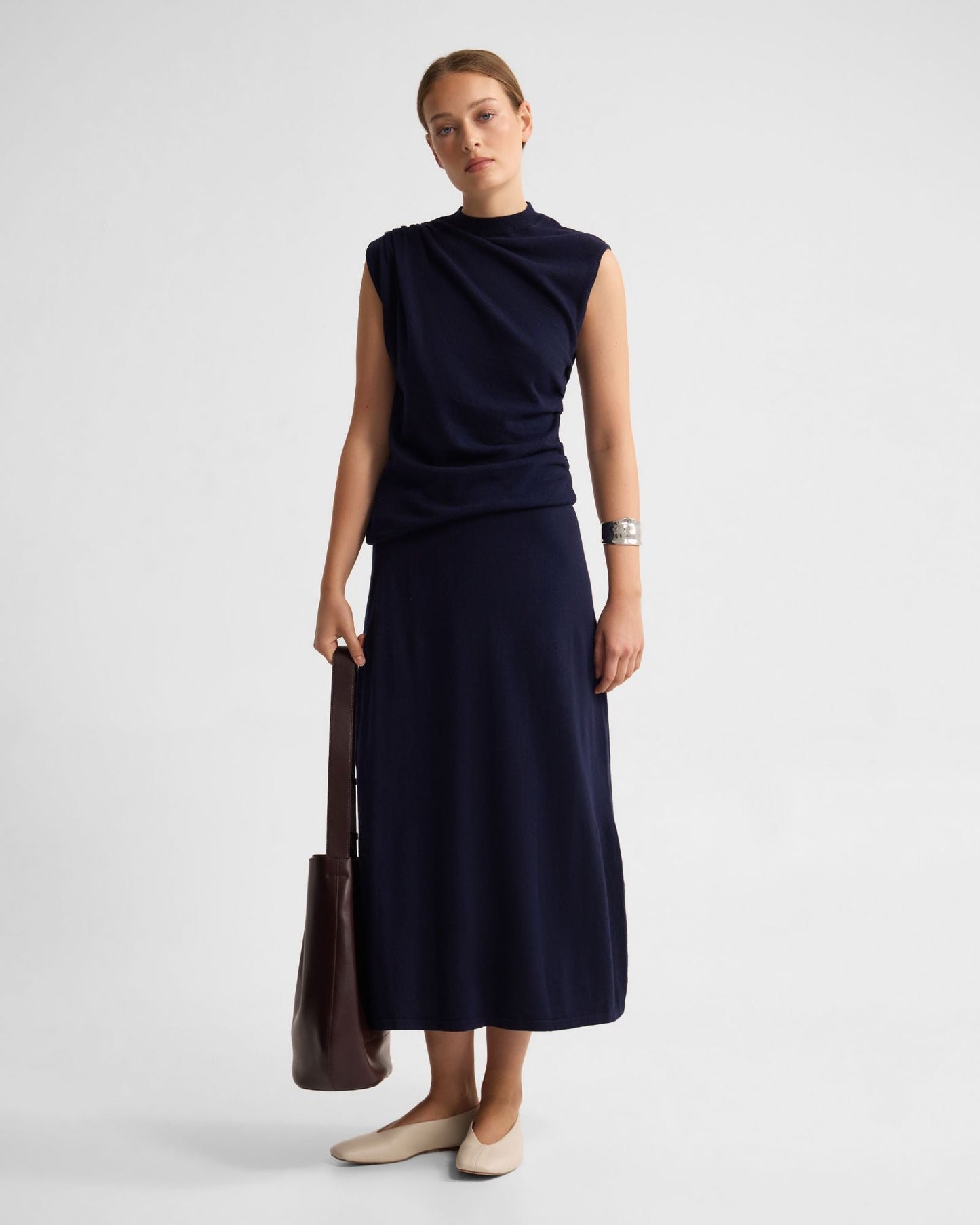 Leonie Cashmere Blend Knitted Skirt