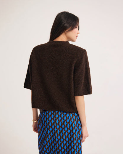 Leeta Wool Knitted T Shirt