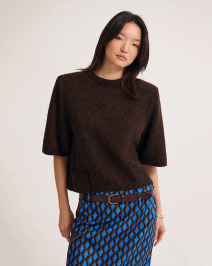 Leeta Wool Knitted T Shirt