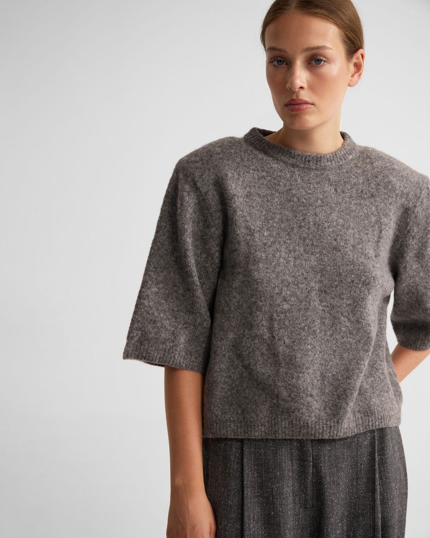 Leeta Wool Knitted T Shirt