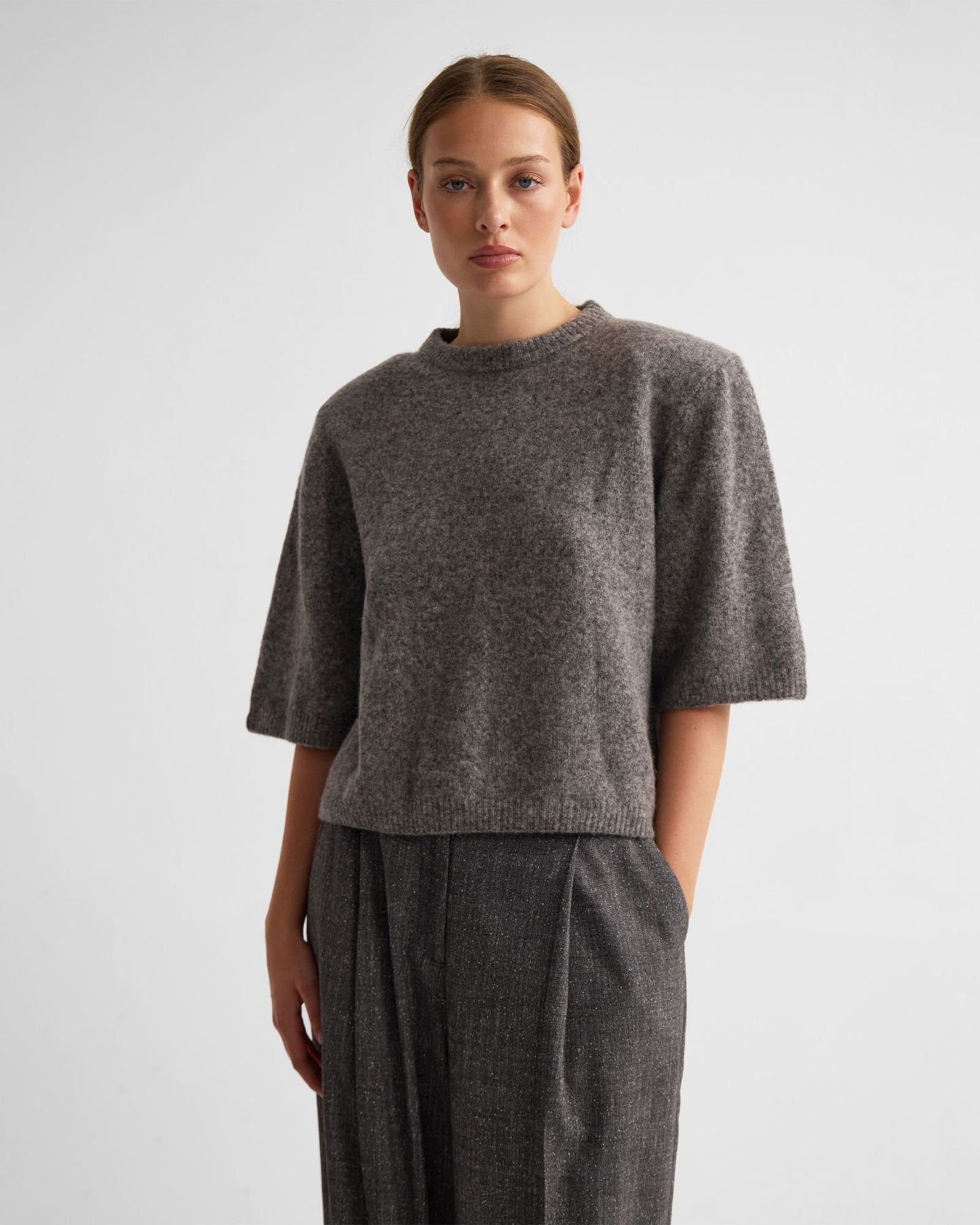 Leeta Wool Knitted T Shirt