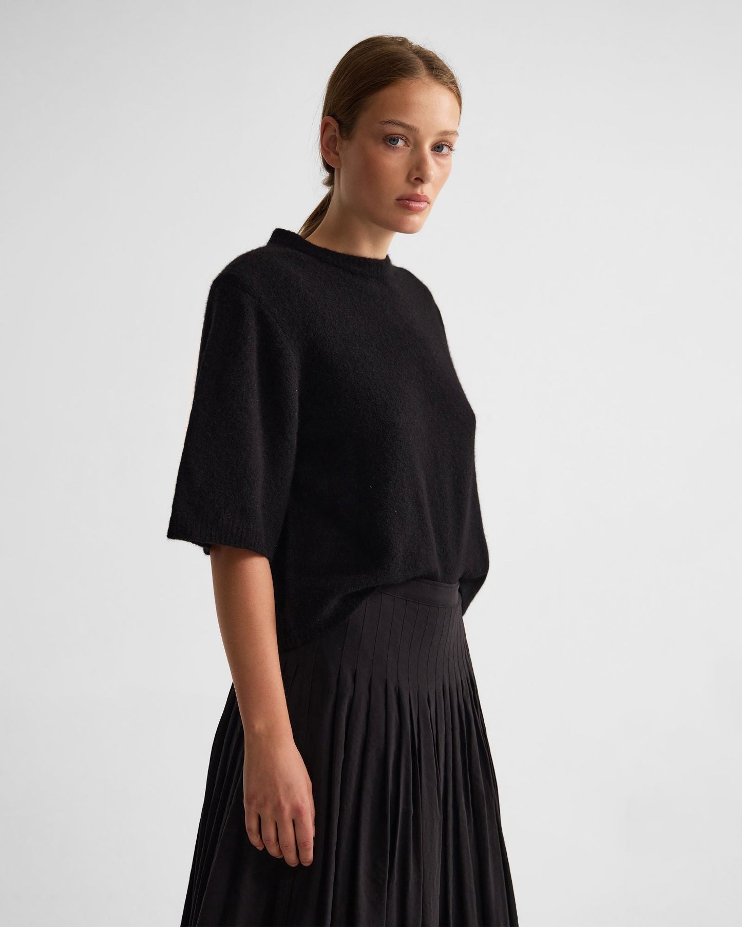 Leeta Wool Knitted T Shirt