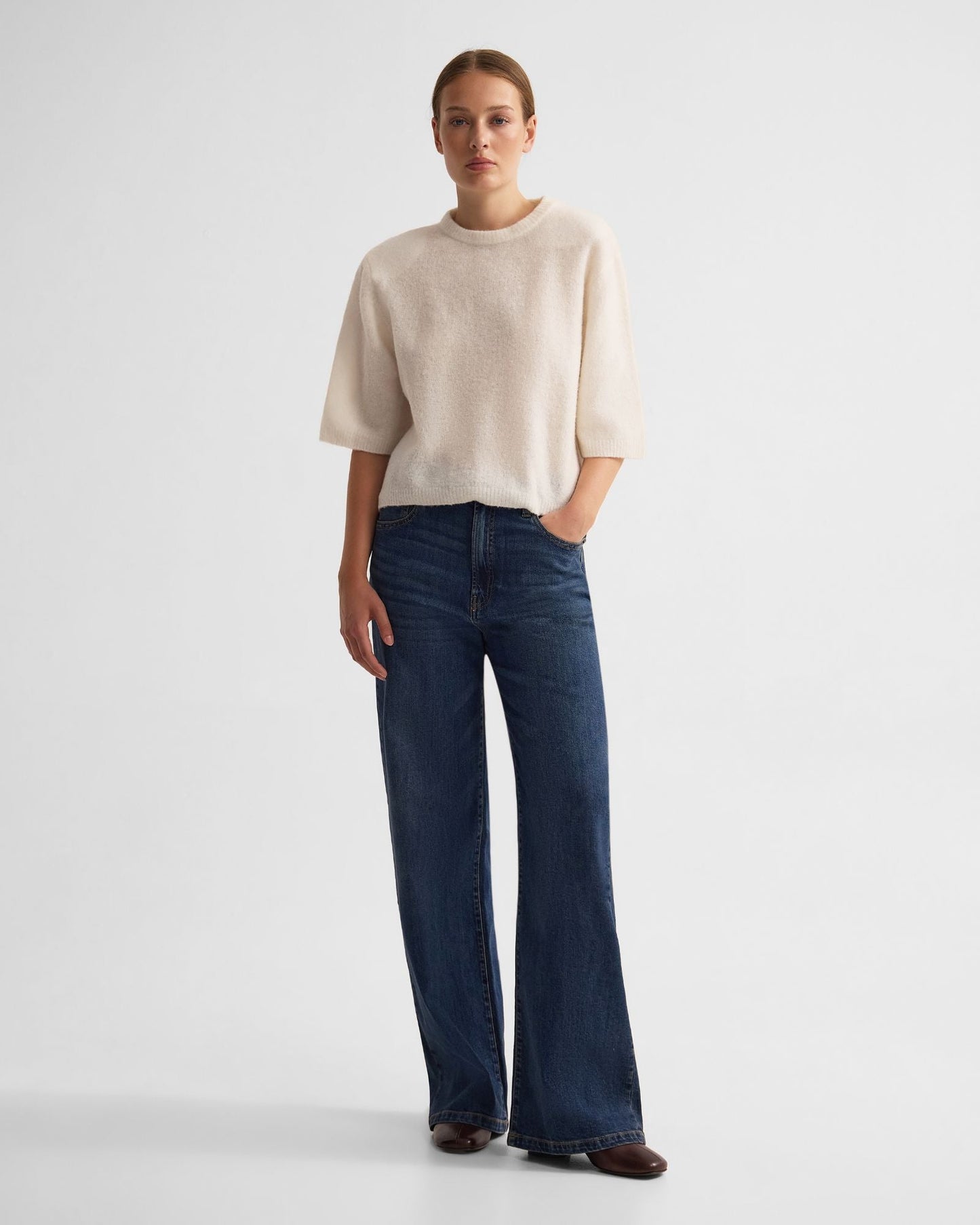 Leeta Wool Knitted T Shirt