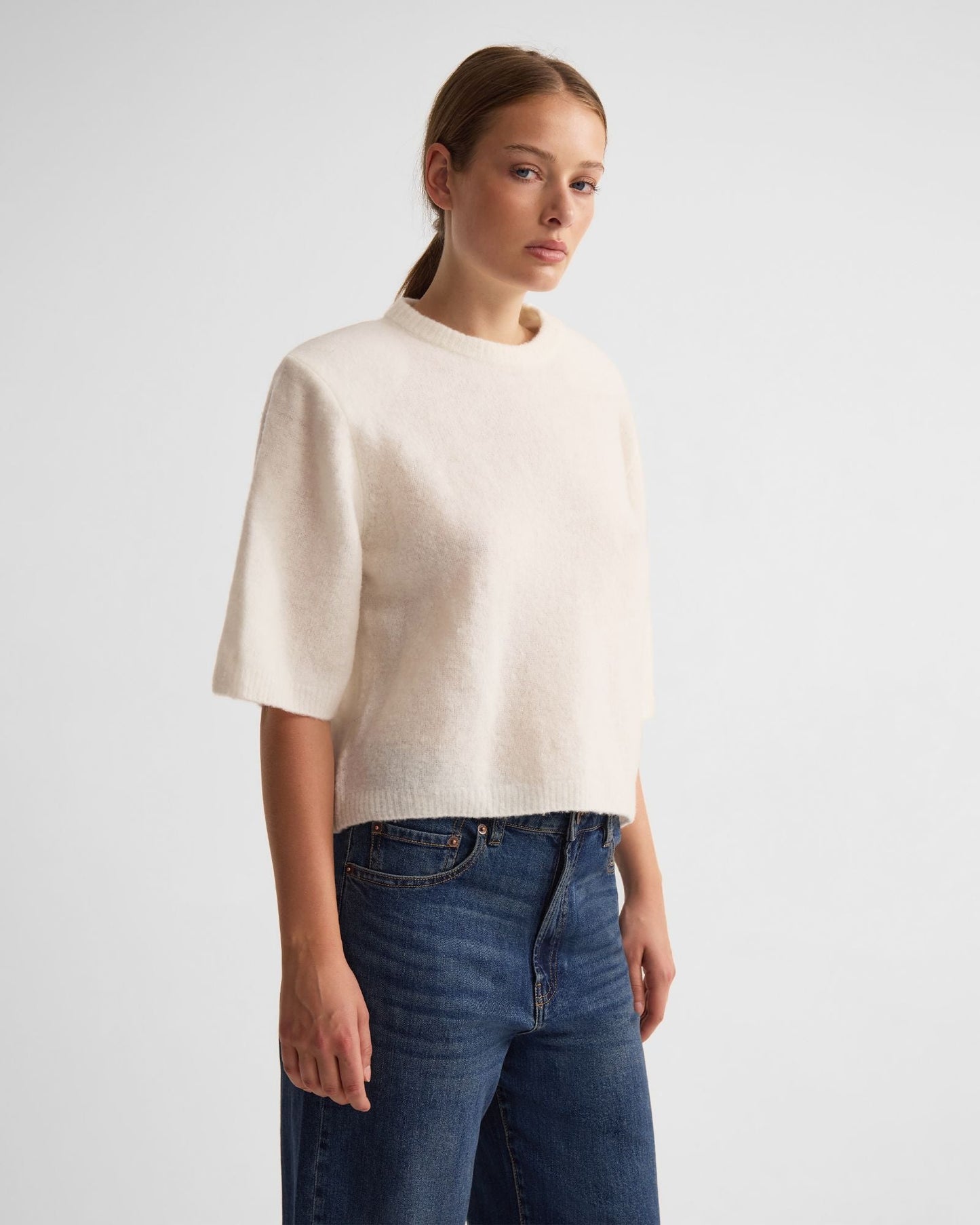 Leeta Wool Knitted T Shirt