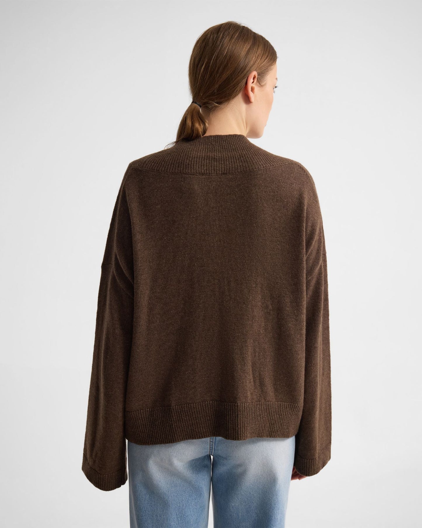 Camille V-Neck Wool Blend Knit