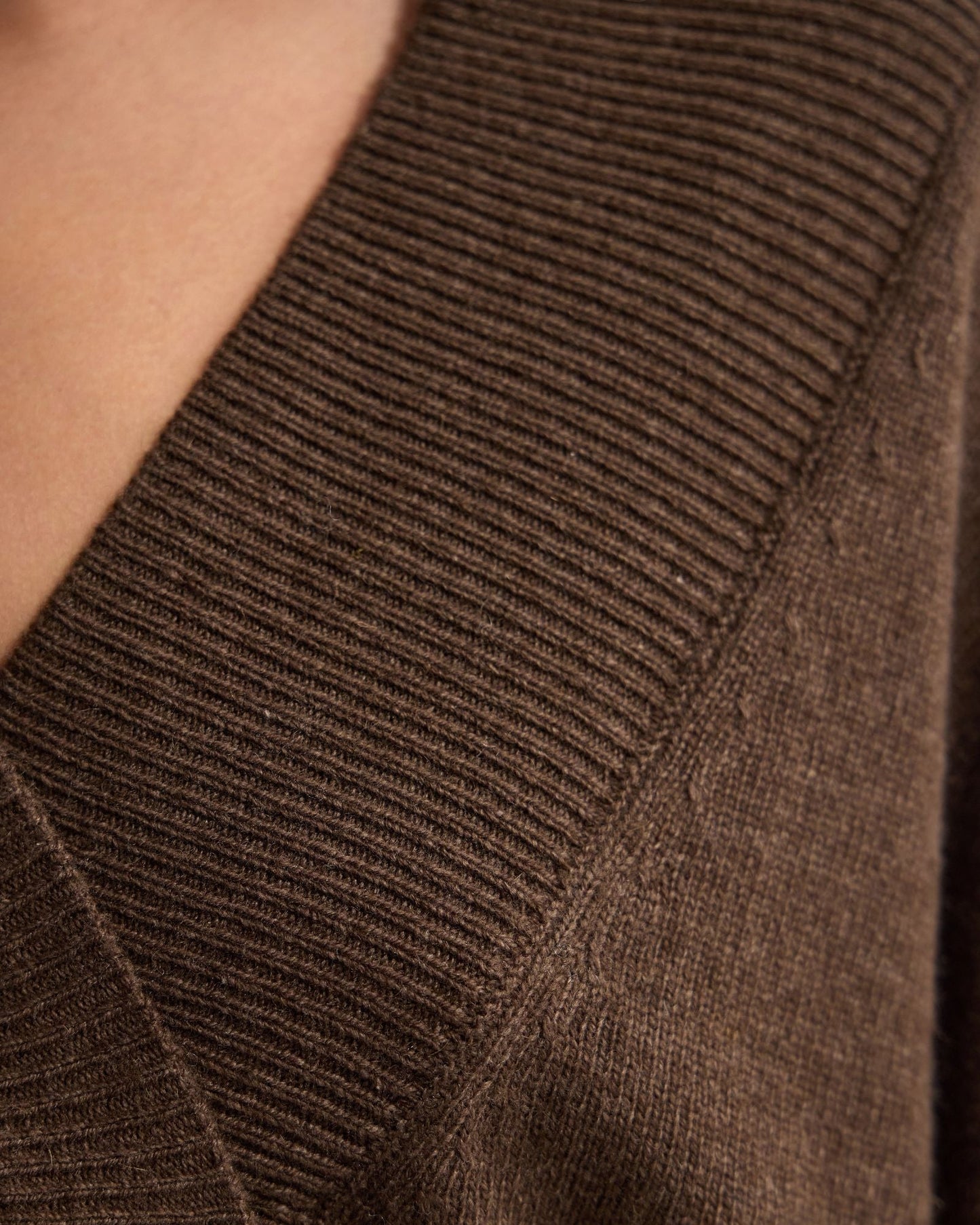 Camille V-Neck Wool Blend Knit