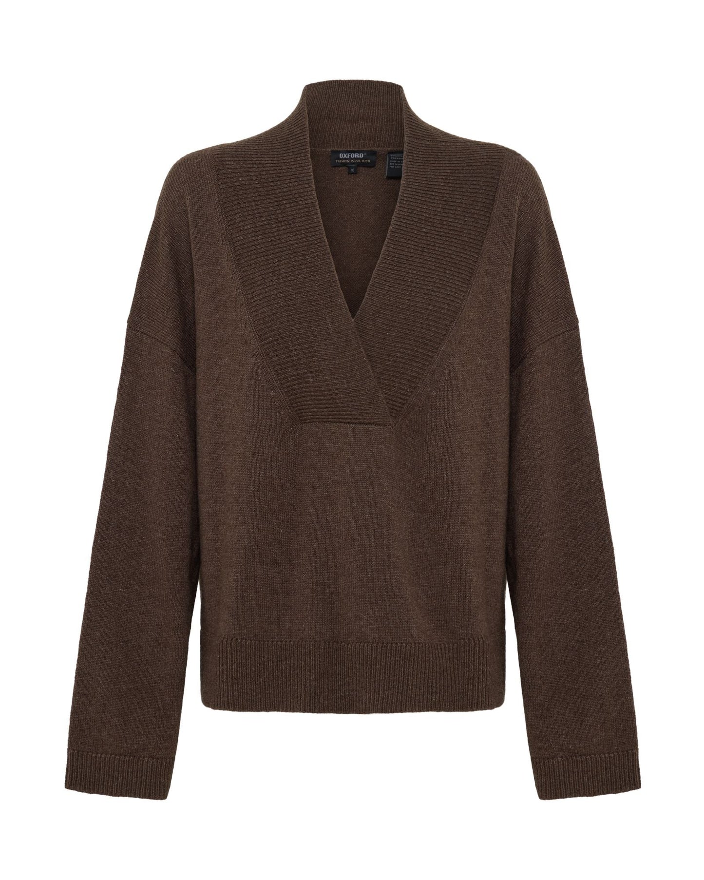 Camille V-Neck Wool Blend Knit