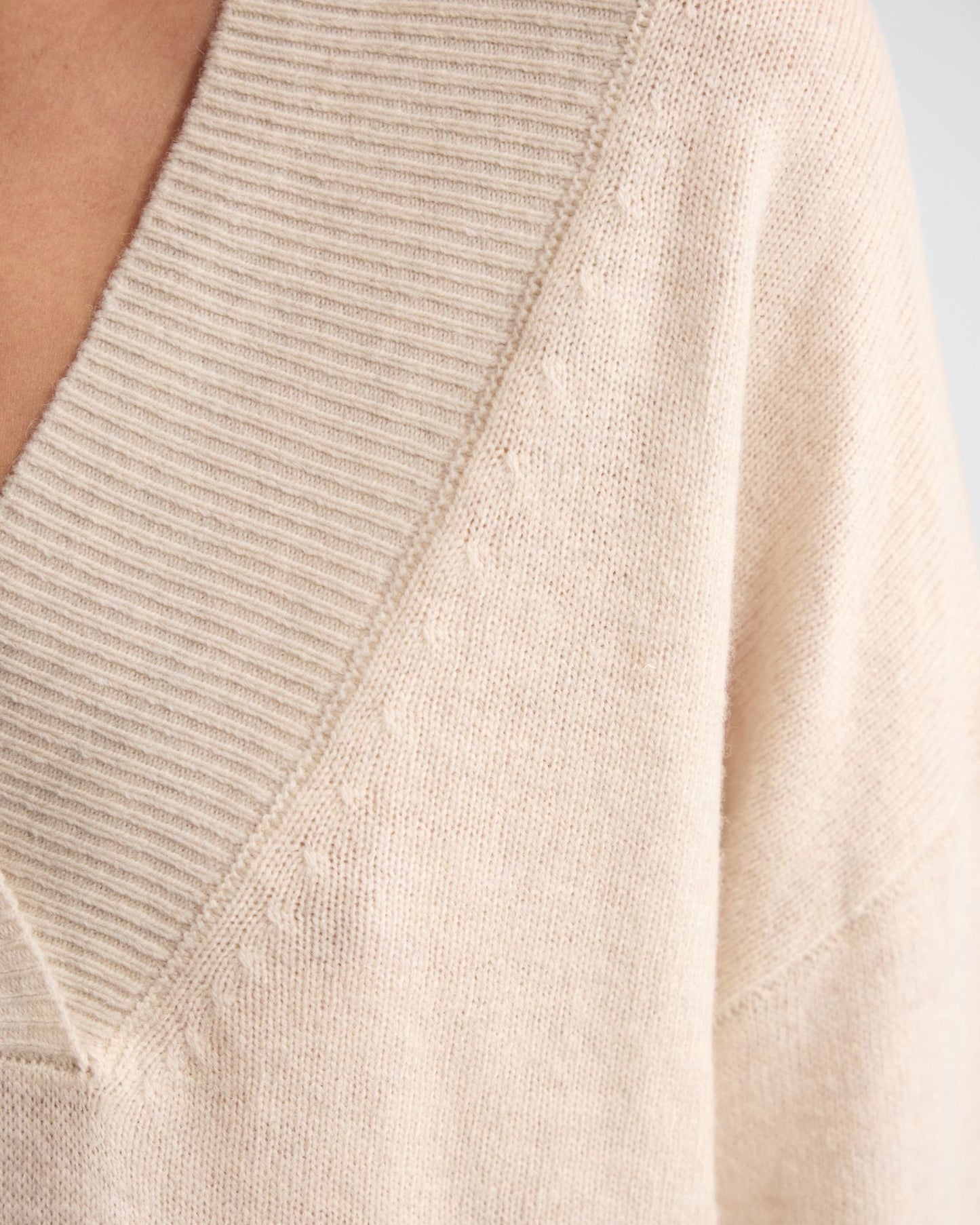 Camille V-Neck Wool Blend Knit