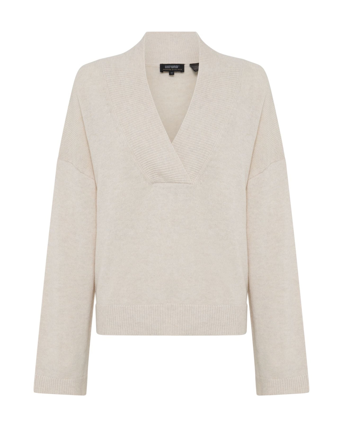Camille V-Neck Wool Blend Knit