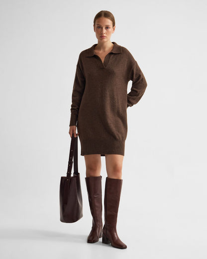 Kennedy Wool Blend Polo Dress