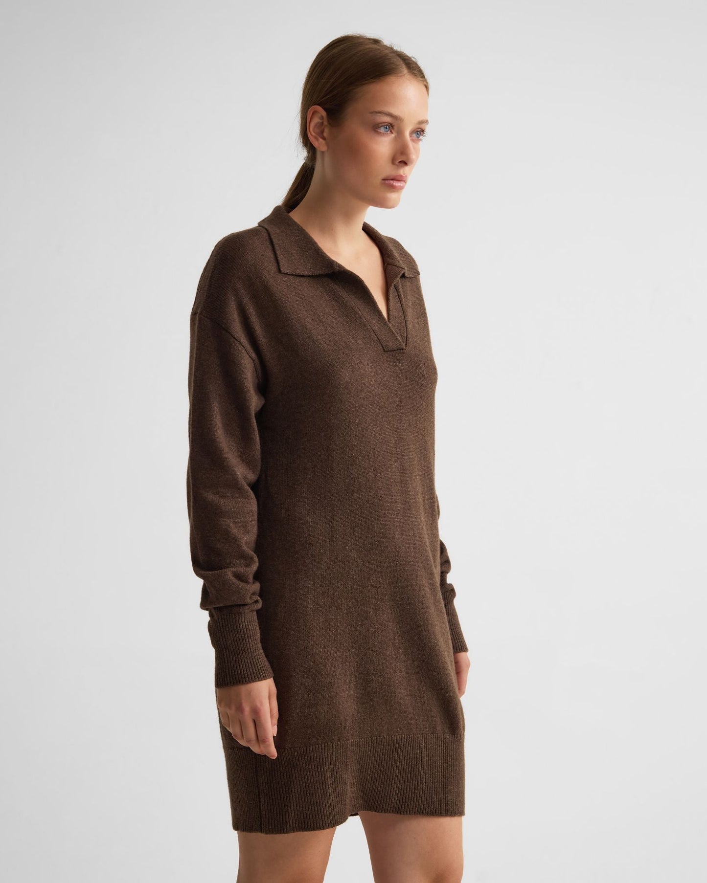 Kennedy Wool Blend Polo Dress
