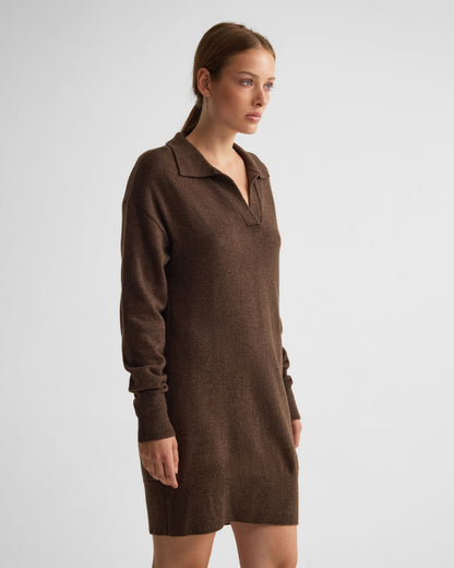 Kennedy Wool Blend Polo Dress