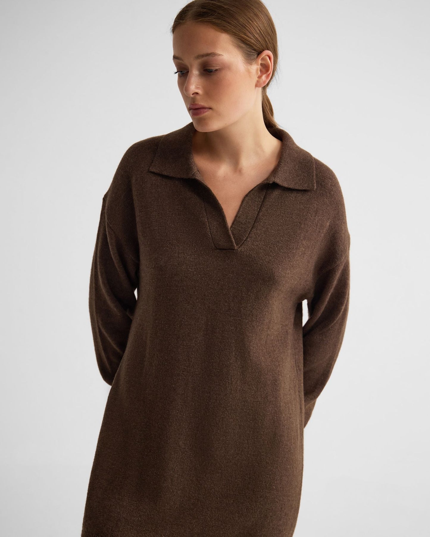 Kennedy Wool Blend Polo Dress