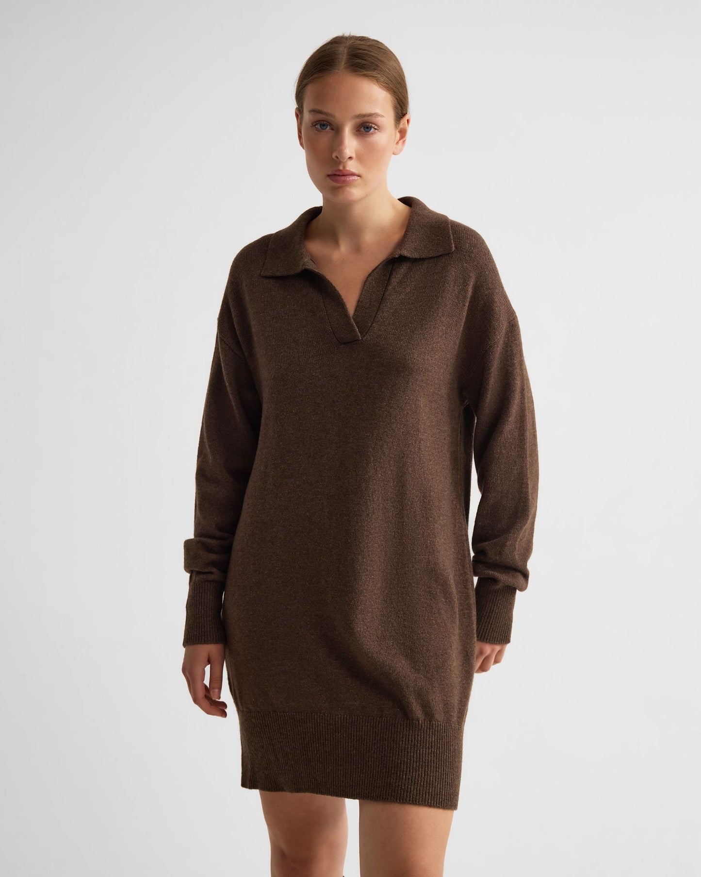 Kennedy Wool Blend Polo Dress