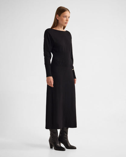 Greta Knitted Balloon Sleeve Dress
