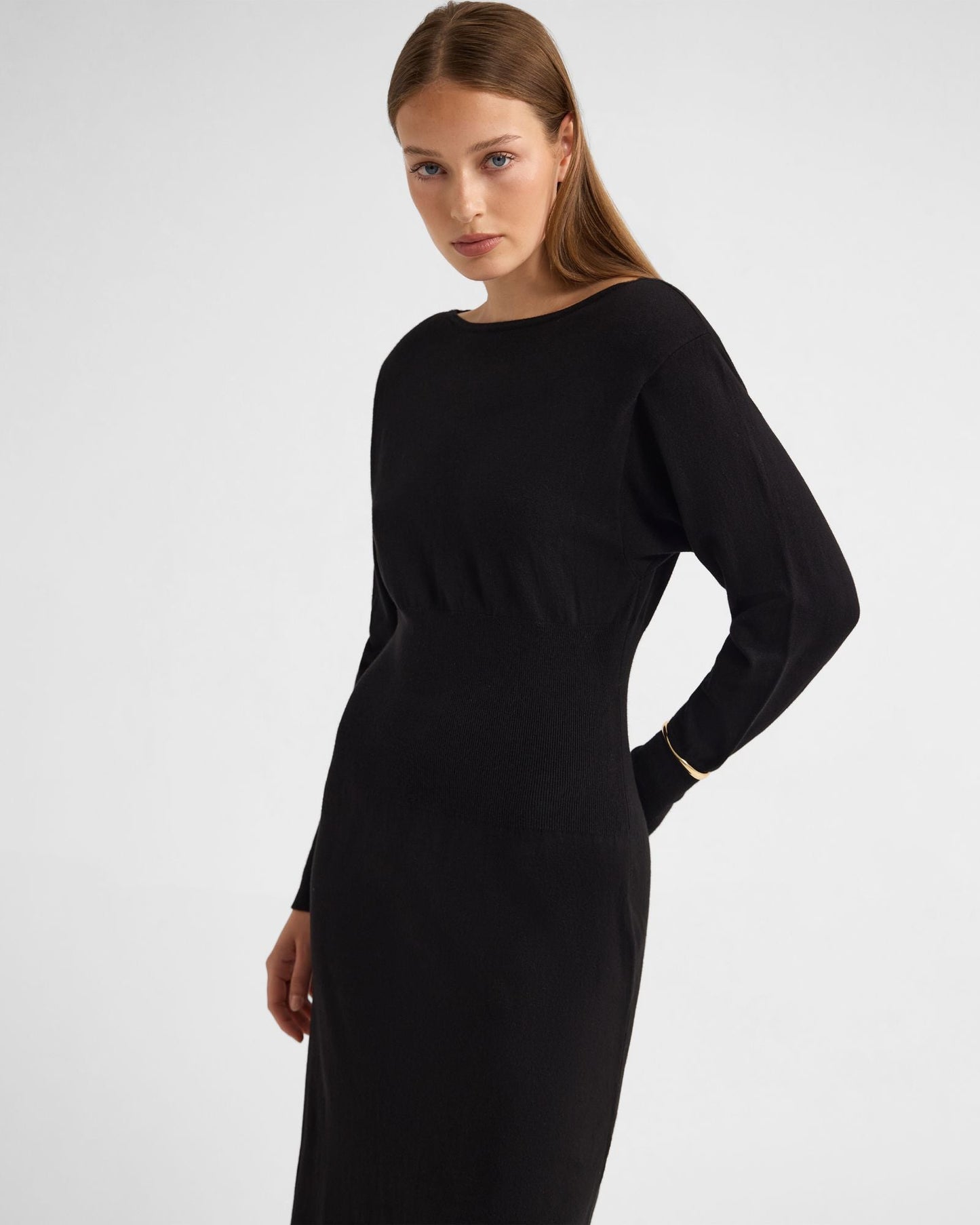 Greta Knitted Balloon Sleeve Dress