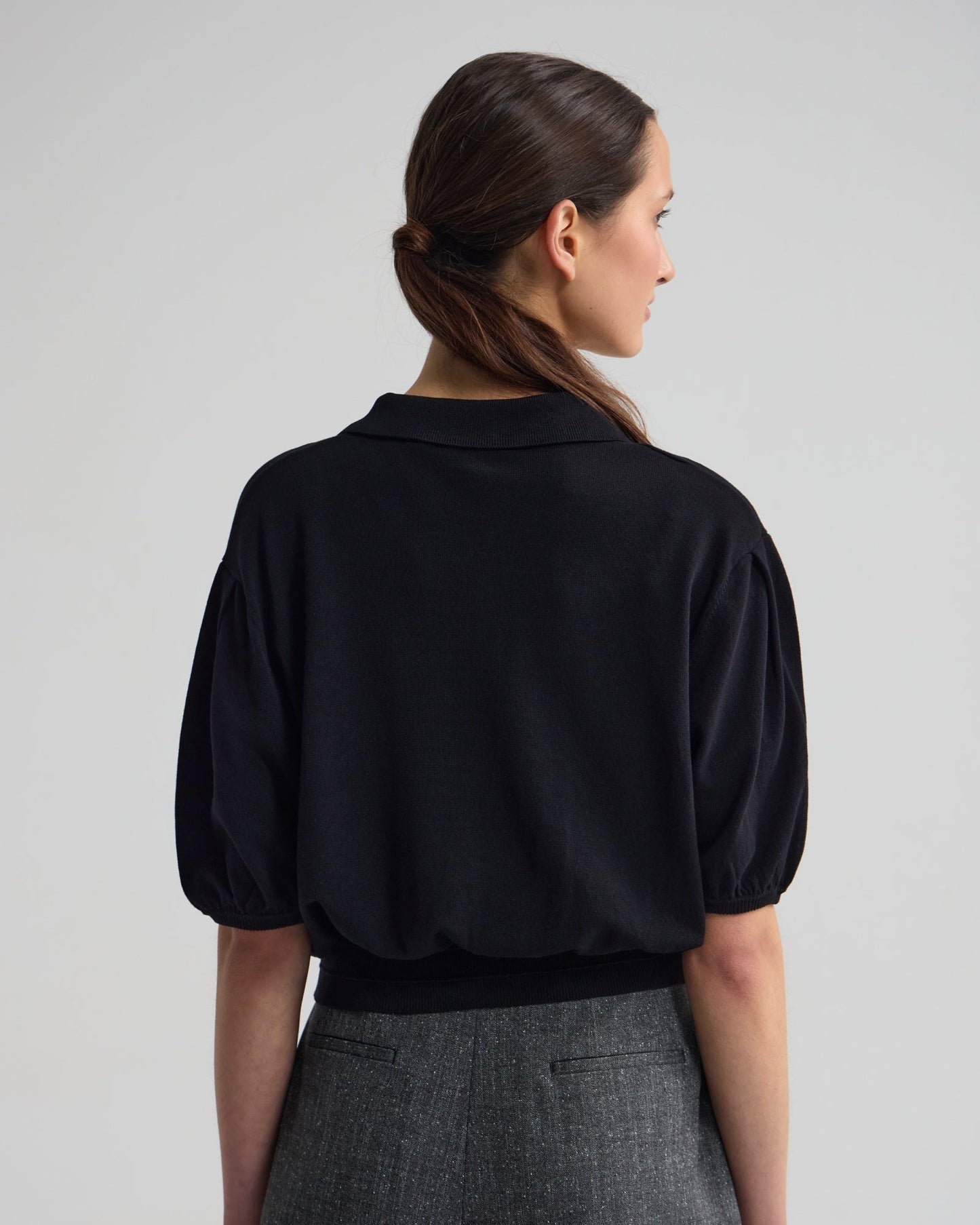 Rose Polo Knitted Top