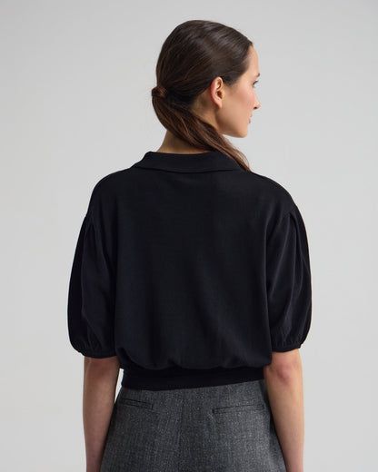 Rose Polo Knitted Top