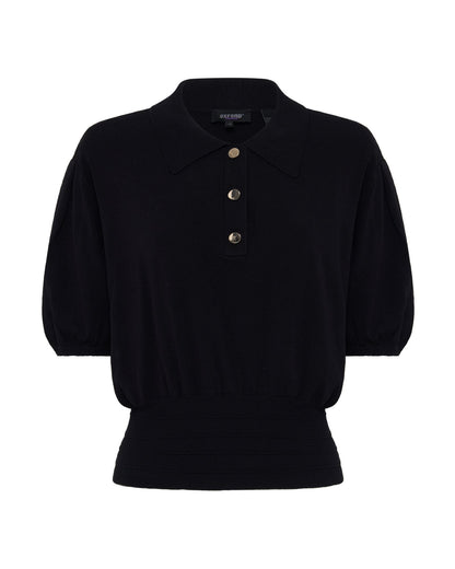 Rose Polo Knitted Top