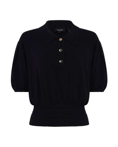 Rose Polo Knitted Top