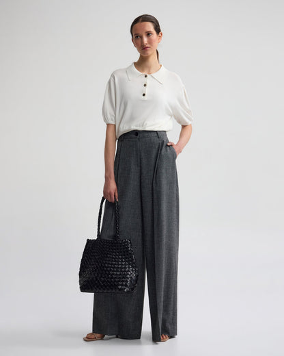 Rose Polo Knitted Top