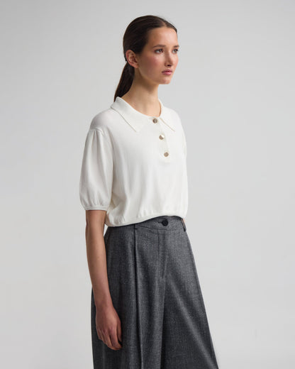 Rose Polo Knitted Top