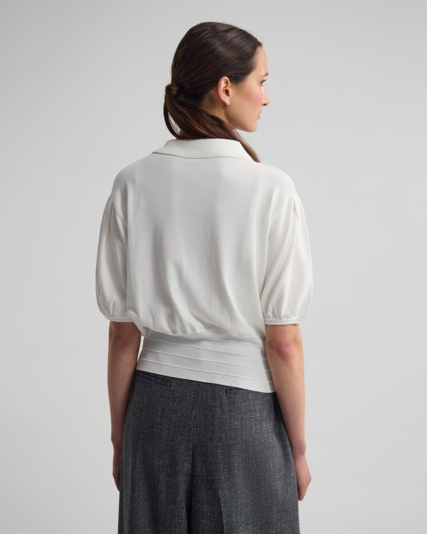 Rose Polo Knitted Top