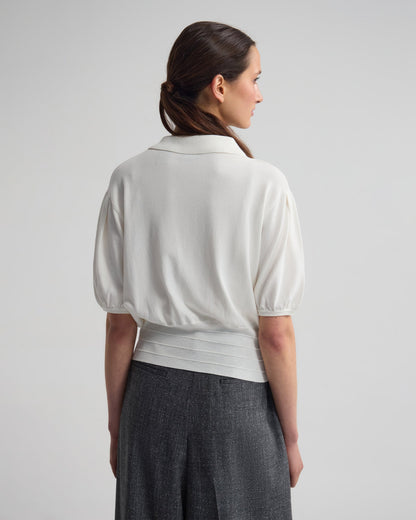 Rose Polo Knitted Top