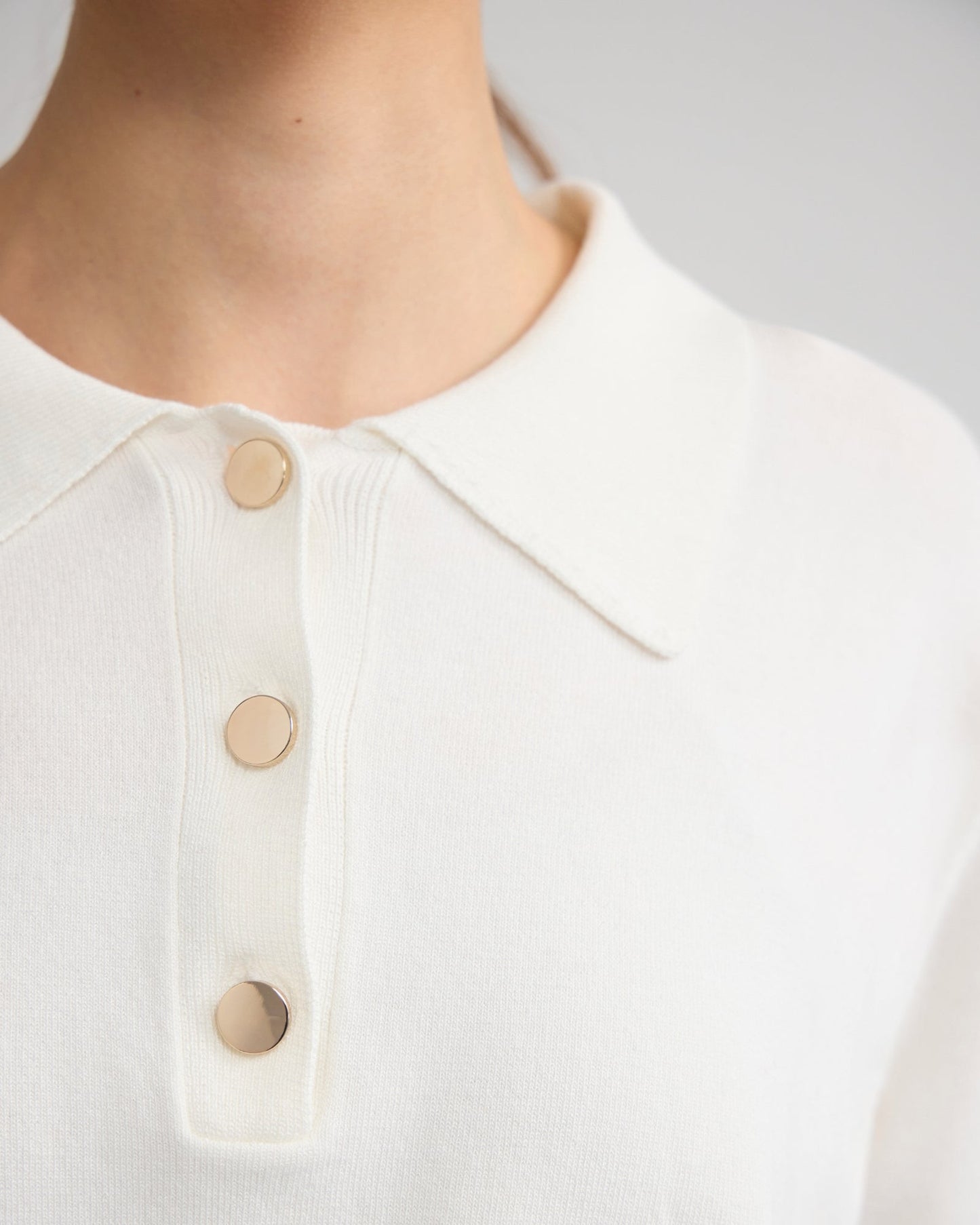 Rose Polo Knitted Top